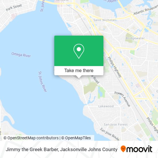 Jimmy the Greek Barber map