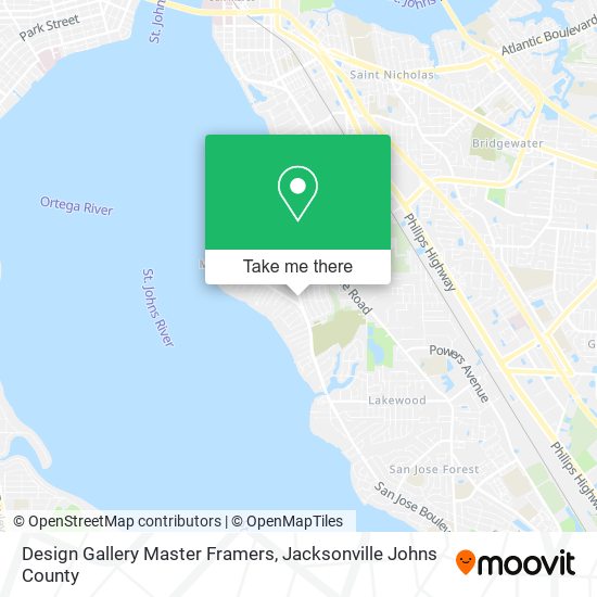 Design Gallery Master Framers map