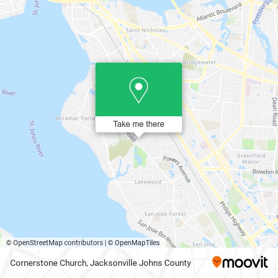 Cornerstone Church map