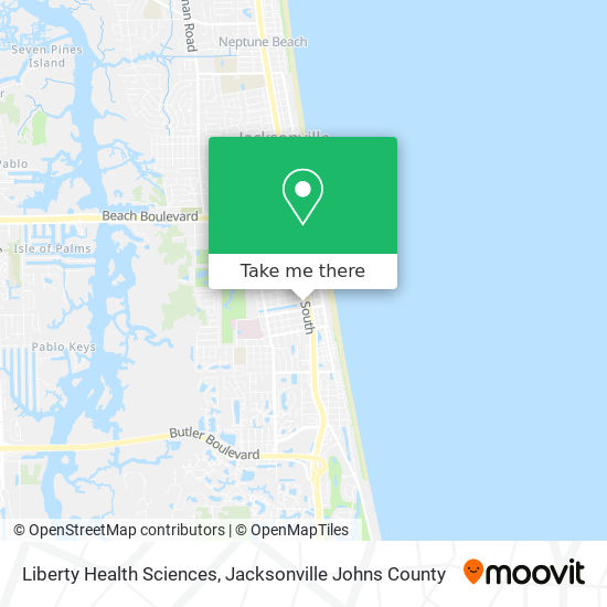 How to get to Liberty Health Sciences in Jacksonville Beach by Bus?