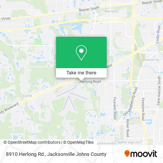 8910 Herlong Rd. map