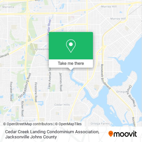 Cedar Creek Landing Condominium Association map