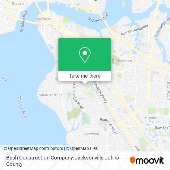 Bush Construction Company map