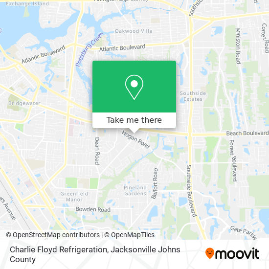 Mapa de Charlie Floyd Refrigeration