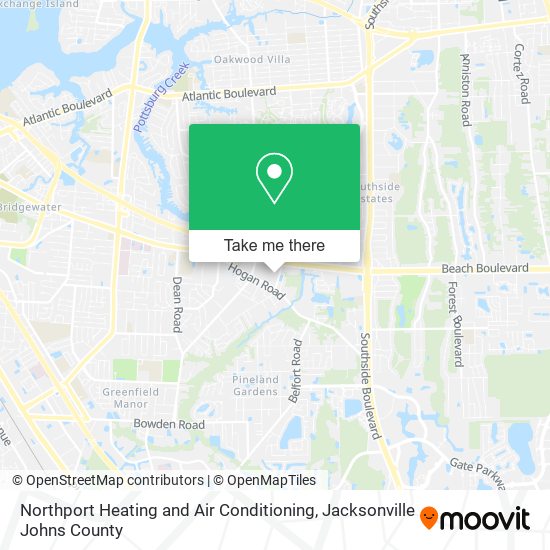 Northport Heating and Air Conditioning map