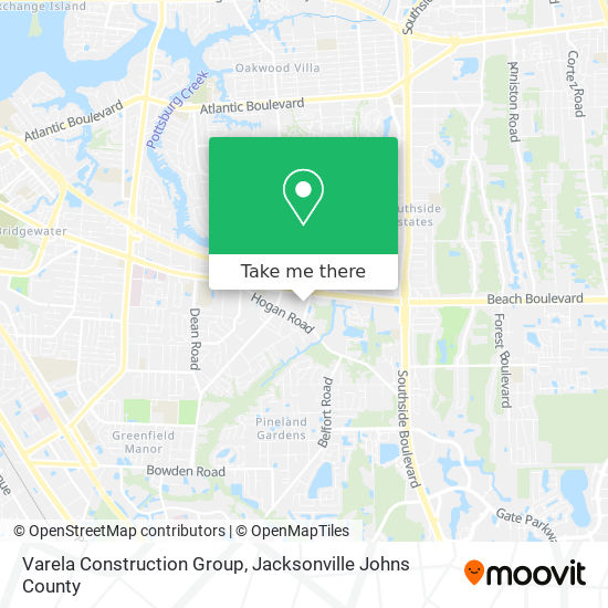 Mapa de Varela Construction Group