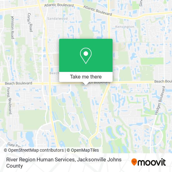 Mapa de River Region Human Services