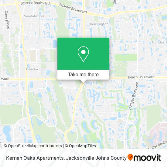 Kernan Oaks Apartments map