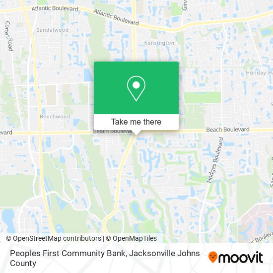 Peoples First Community Bank map