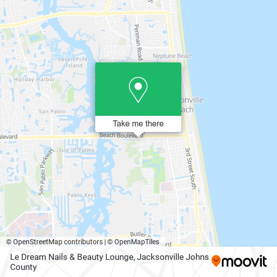 Mapa de Le Dream Nails & Beauty Lounge