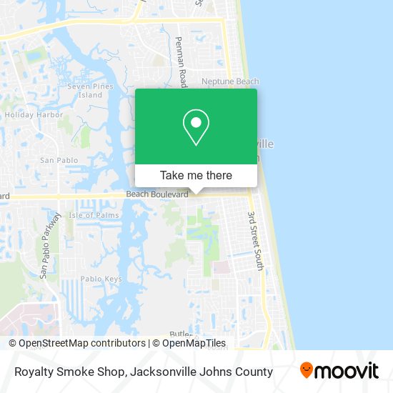 Royalty Smoke Shop map