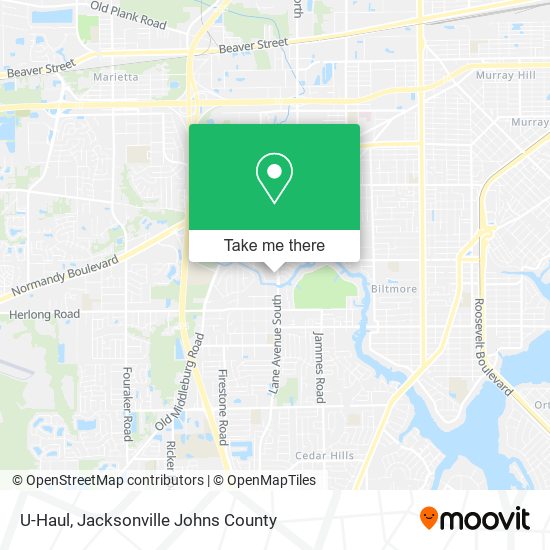 U-Haul map