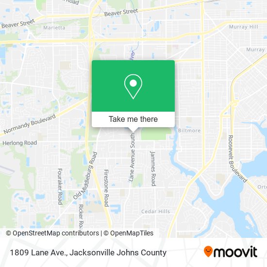 Mapa de 1809 Lane Ave.