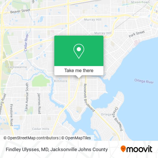 Findley Ulysses, MD map