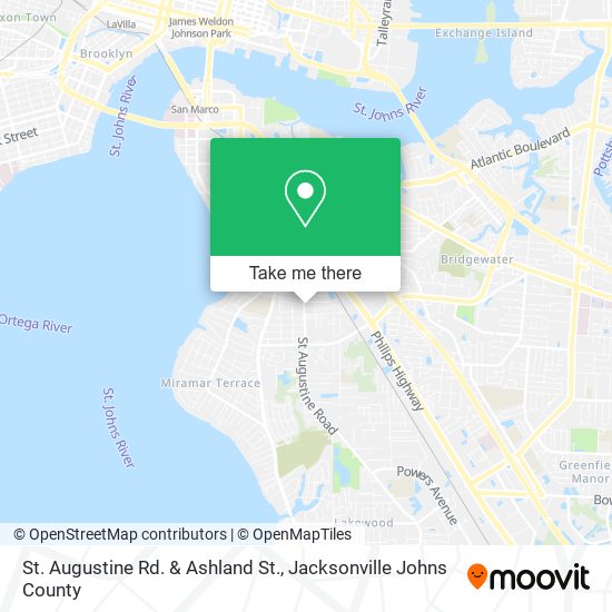 St. Augustine Rd. & Ashland St. map