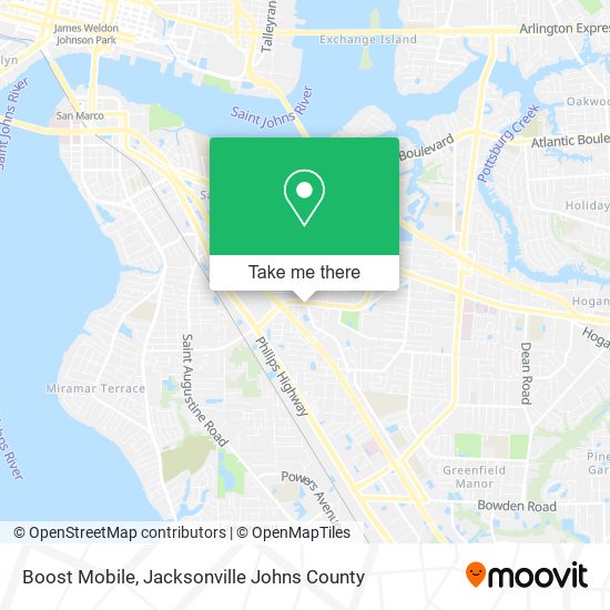 Boost Mobile map