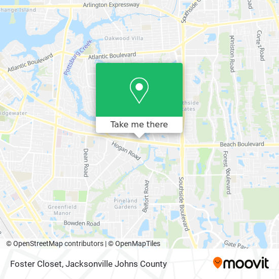 Mapa de Foster Closet