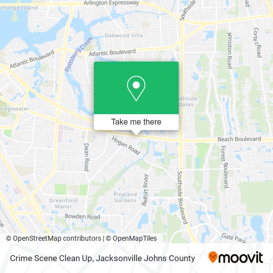 Crime Scene Clean Up map