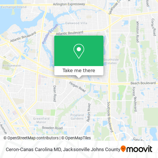 Mapa de Ceron-Canas Carolina MD