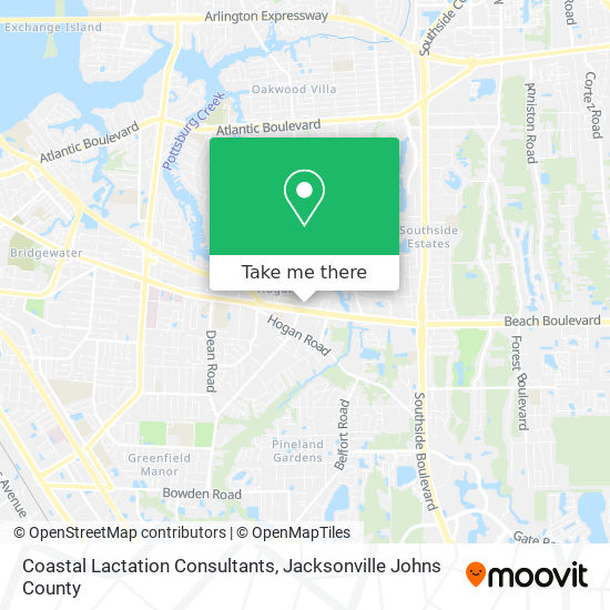 Coastal Lactation Consultants map