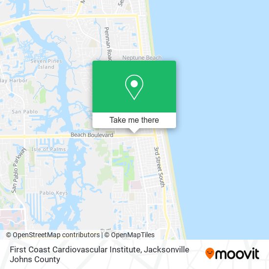 Mapa de First Coast Cardiovascular Institute