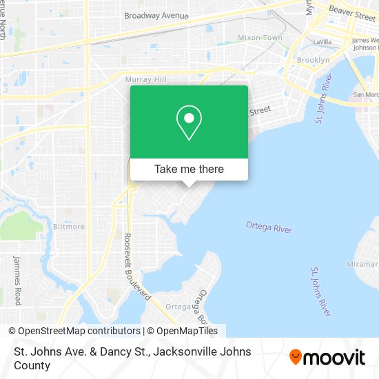 St. Johns Ave. & Dancy St. map