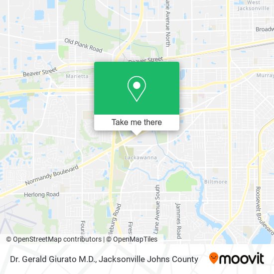Dr. Gerald Giurato M.D. map