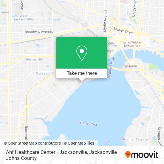 Mapa de Ahf Healthcare Center - Jacksonville