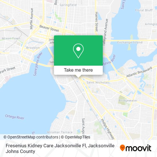 Fresenius Kidney Care Jacksonville Fl map