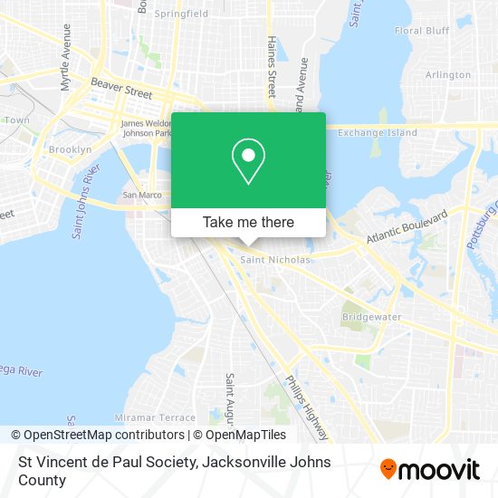 St Vincent de Paul Society map