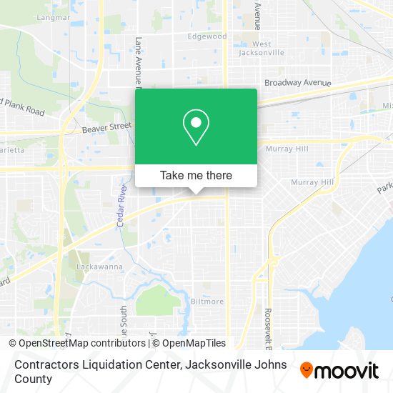 Contractors Liquidation Center map