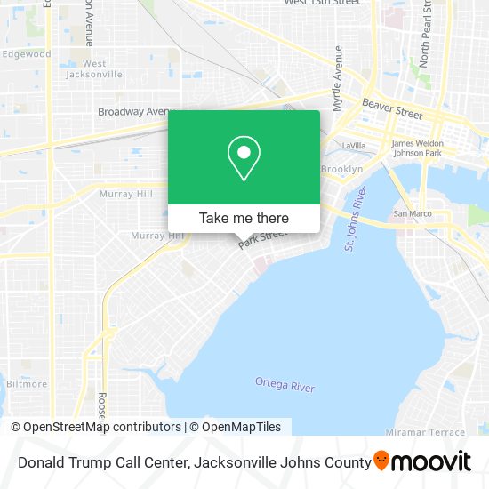 Mapa de Donald Trump Call Center