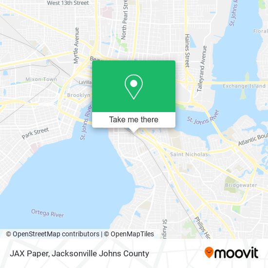 JAX Paper map
