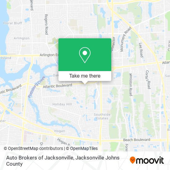 Auto Brokers of Jacksonville map
