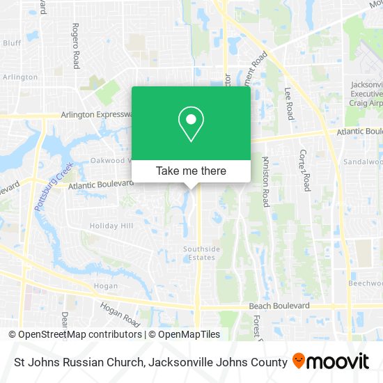Mapa de St Johns Russian Church
