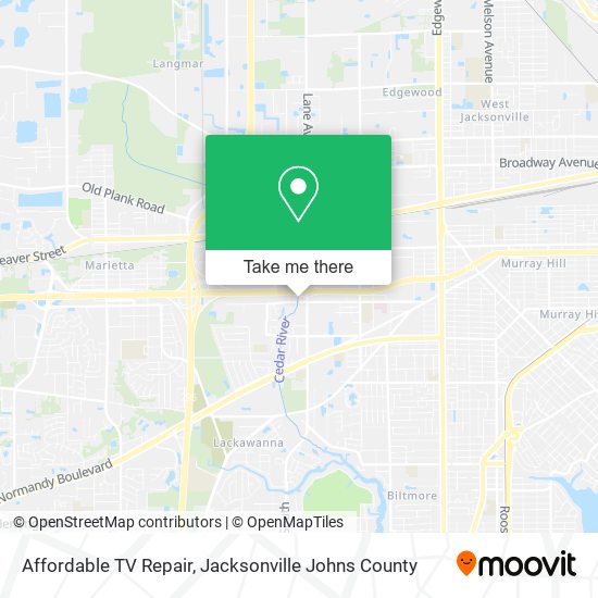 Affordable TV Repair map