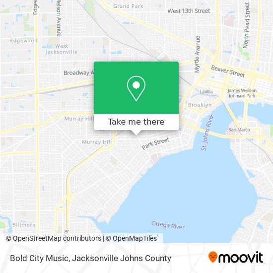Bold City Music map