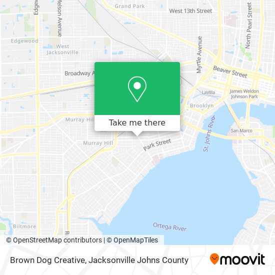 Brown Dog Creative map