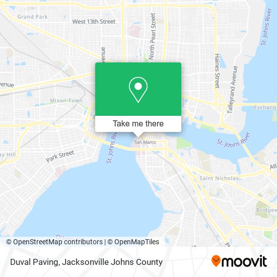 Mapa de Duval Paving