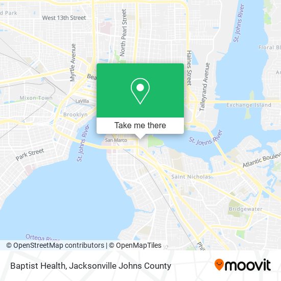 Baptist Health map