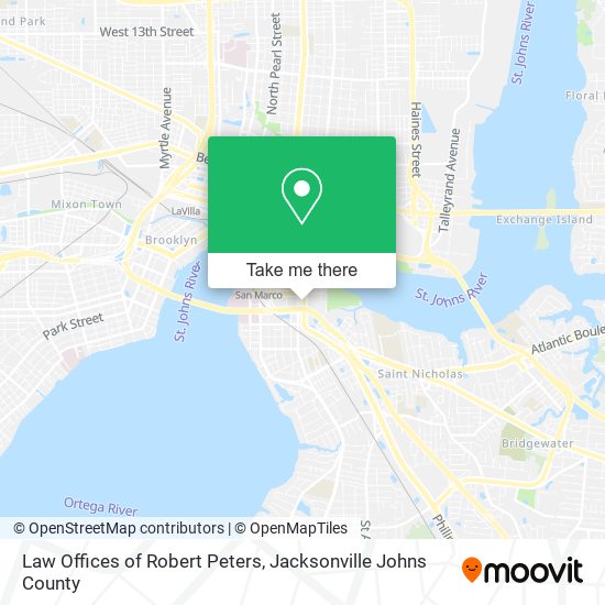 Law Offices of Robert Peters map