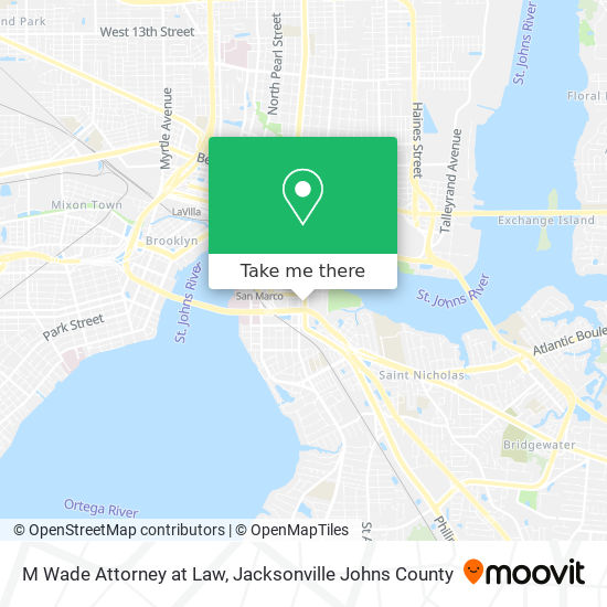 M Wade Attorney at Law map