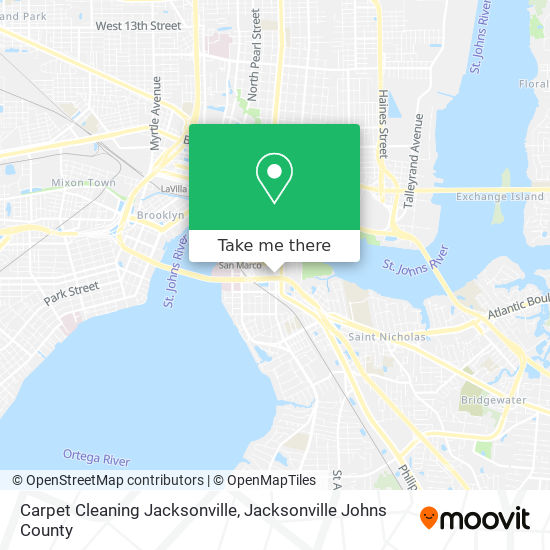 Mapa de Carpet Cleaning Jacksonville