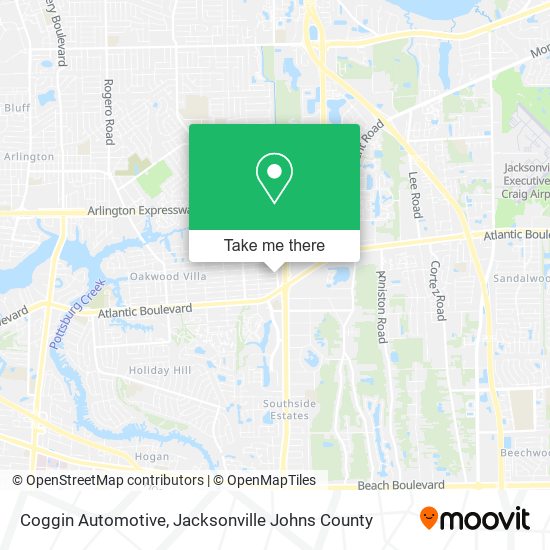 Coggin Automotive map