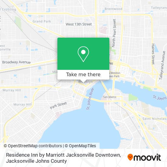 Residence Inn by Marriott Jacksonville Downtown map