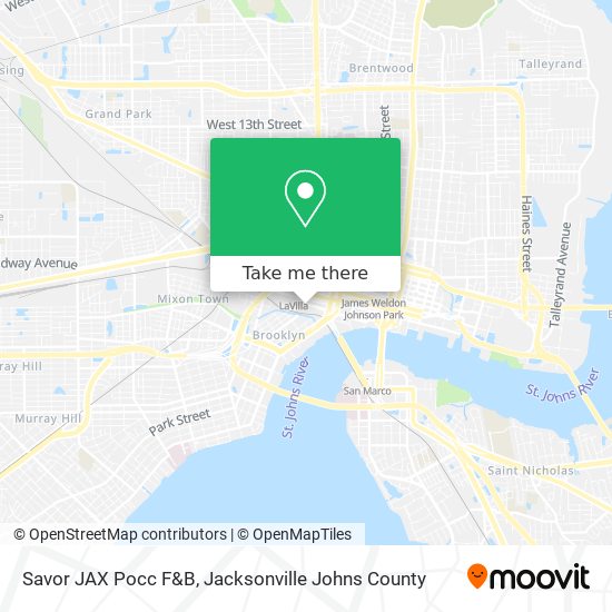Savor JAX Pocc F&B map