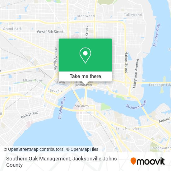 Southern Oak Management map
