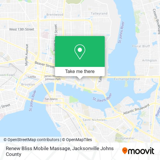 Mapa de Renew Bliss Mobile Massage