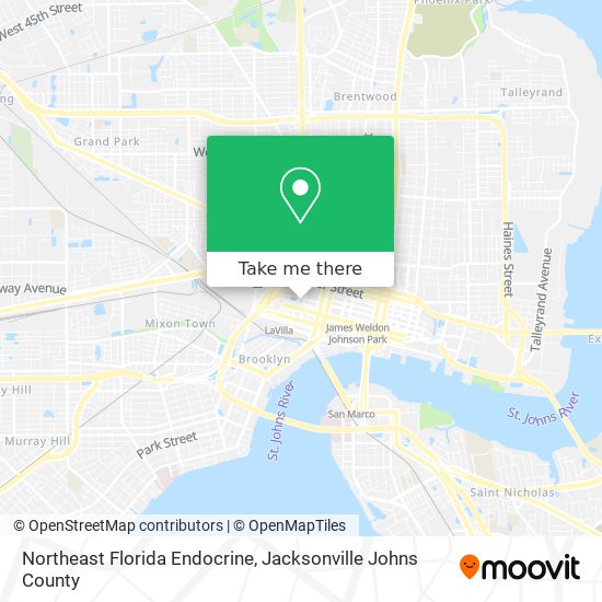 Northeast Florida Endocrine map