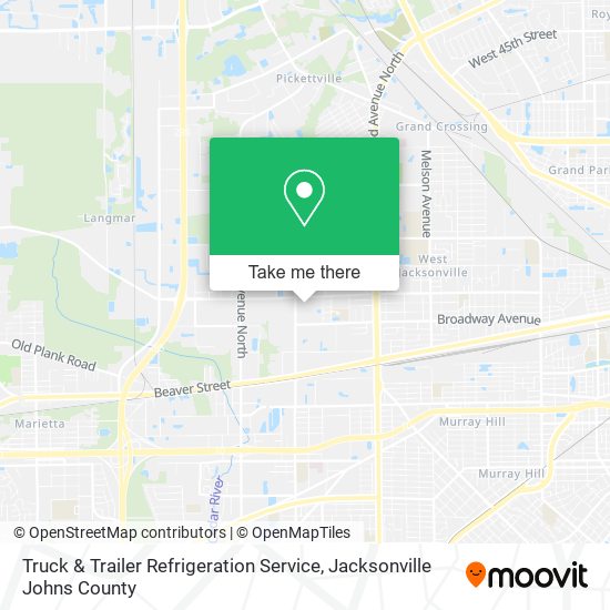 Truck & Trailer Refrigeration Service map